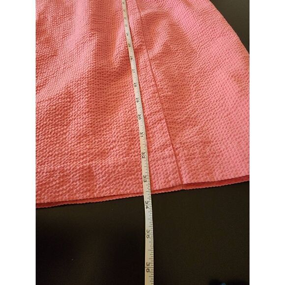 The Arden Seersucker Dress in Rose by Lauren James size small - Picture 9 of 11